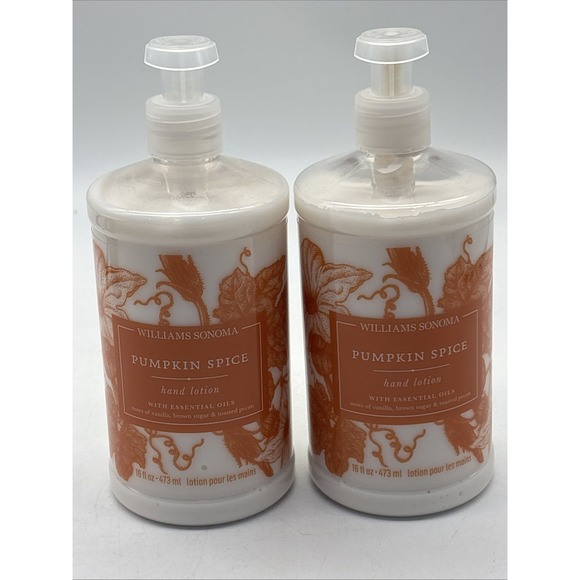 Williams-Sonoma Other - 2- Williams Sonoma Pumpkin Spice Hand Lotion w Pump 16 oz New